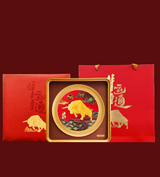 牛運(yùn)亨通福運(yùn)足金國(guó)潮畫(huà)（鴻運(yùn)當(dāng)頭版）